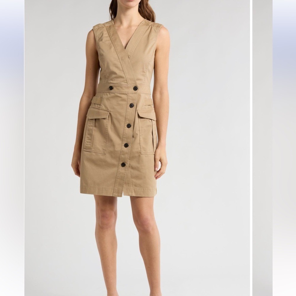 DEREK LAM 10 CROSBY  Elena Sleeveless Utility Dress